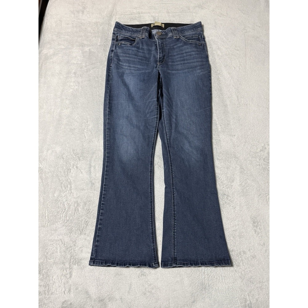 Democracy Jeans Womens 14 Bootcut Itty Bitty Blue High Rise 32x29.5